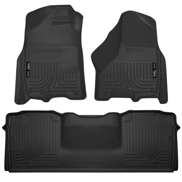 Husky 99041 Front/2nd Seat Floor Liners For 10-18 Ram 2500/3500 Mega Cab