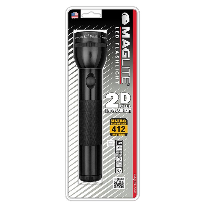 Maglite ST2D016 2 CELL D LED Black Flashlight