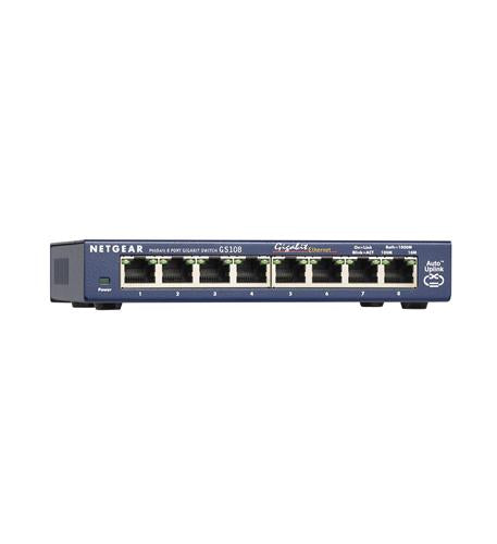 Netgear GS108-400NAS Prosafe 8 Port Gigabit Switch