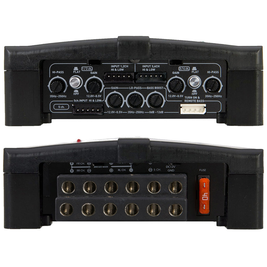Power Acoustik RZ5-2500D - 2500 Watt 5-Channel Car Audio Amplifier