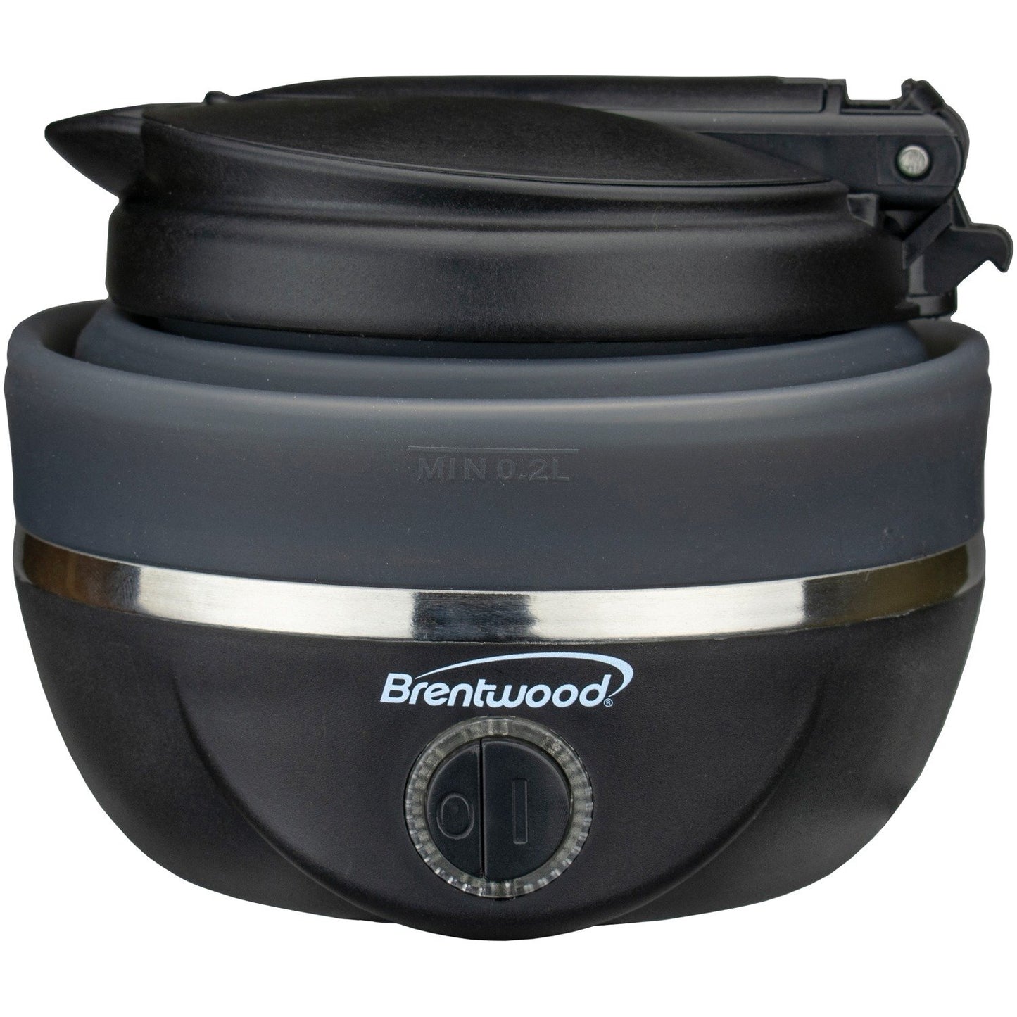 Brentwood Appl. KT-1508BK .85Q Dual-Voltage Collapsible Travel Kettle (Black)