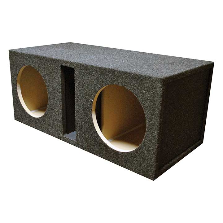 R/T 328.12 Empty Woofer Enclosure Obcon Dual 12" Slot Vented Mdf