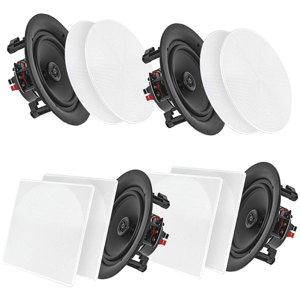 Pyle PDICBT286 8" Bluetooth Ceiling/Wall Speakers 4 pack
