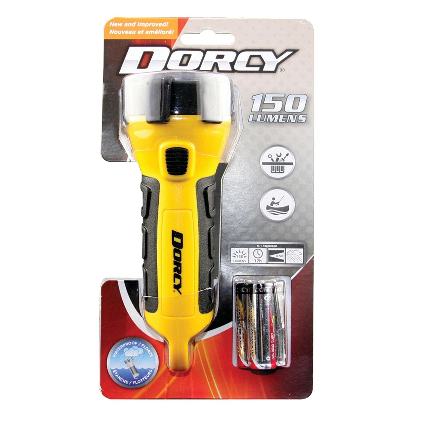 Dorcy 41-2521 Pro Series 200-Lumen LED Waterproof Floating Flashlight