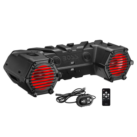 Boss ATV95LRGB Amplified Bluetooth 8" Marine Speaker RGB Lighting & LED Light Bar