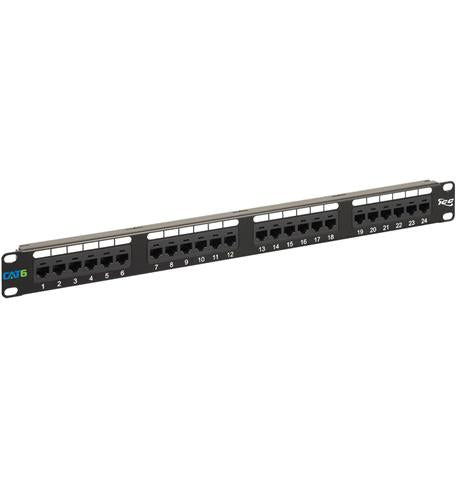 Icc ICMPP2460V Patch Panel, Cat 6, 24-port, 1 Rms, 6 Pk