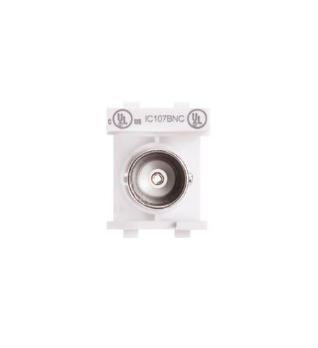 Icc IC107BNCWH Module, Bnc, 75 Ohm, Nickel Plated, Wh