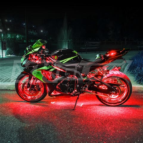 XKGlow XK034001R Motorcycle/ATV/Snowmobile LED Underbody Kit  Red