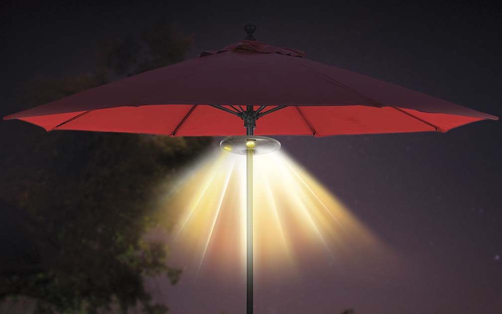 Ion PATIOMATE Audio Patio Mate | Umbrella Light And Bluetooth Stereo Speaker