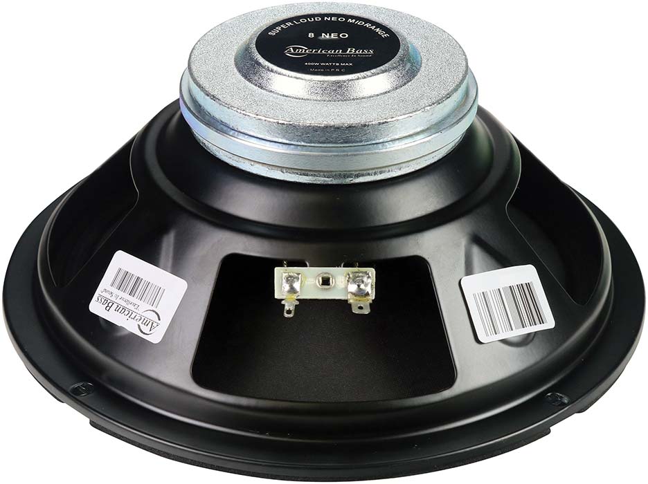 American Bass ABNEO8 8" Midrange with Neodymium Magnetm 400W Max