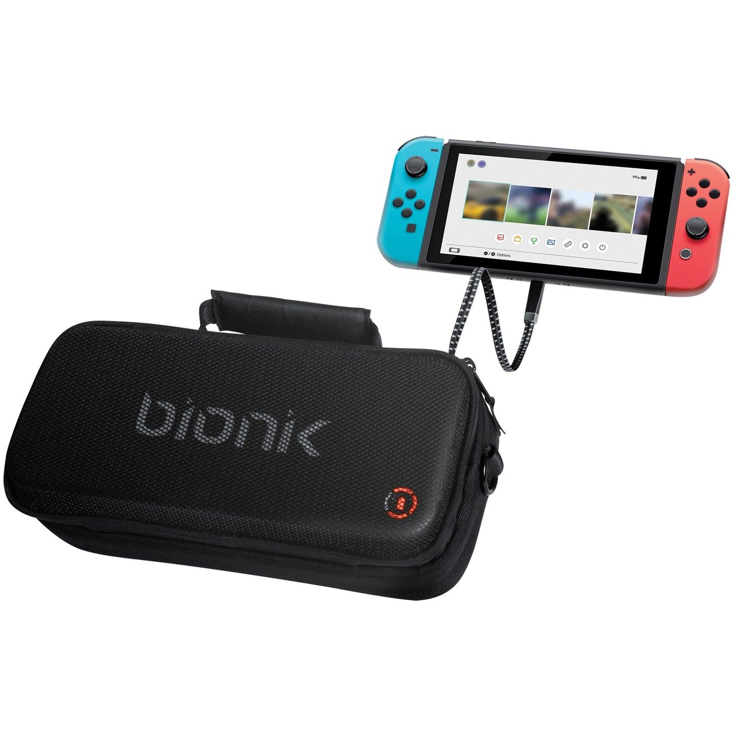 Bionik BNK-9035 Power Commuter Nintendo Switch Bag with Backup Battery