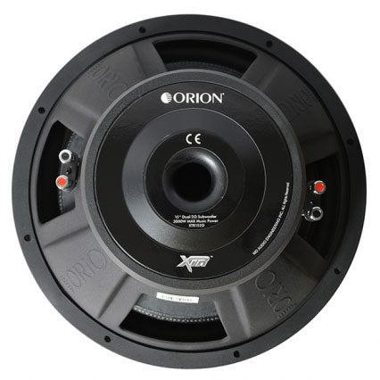 Orion XTR152D 15 Woofer, 750W RMS/3000W Max, Dual 2 Ohm Voice Coils