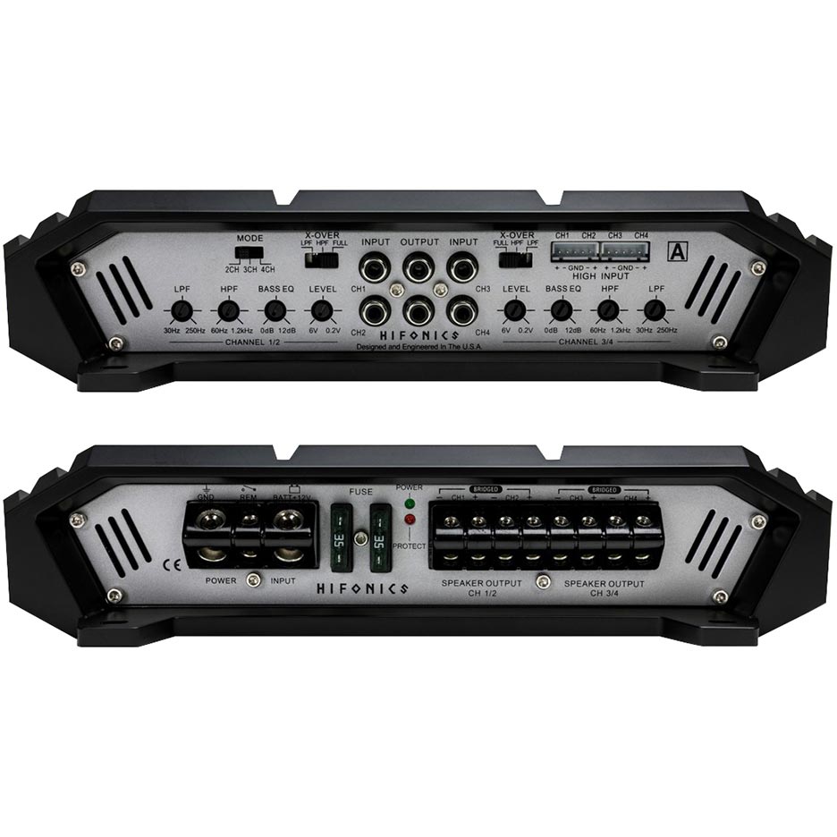 Hifonics ZXX-1000.4 1000W Peak Zeus Series Class-A/B 4-Channel Amplifier