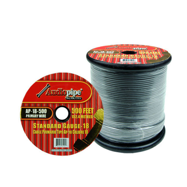 Audiopipe AP18500GREY 18 Gauge 500Ft Primary Wire Grey