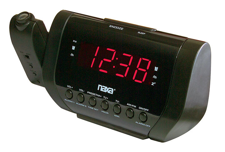 Naxa NRC173 Projection dual alarm clock radio
