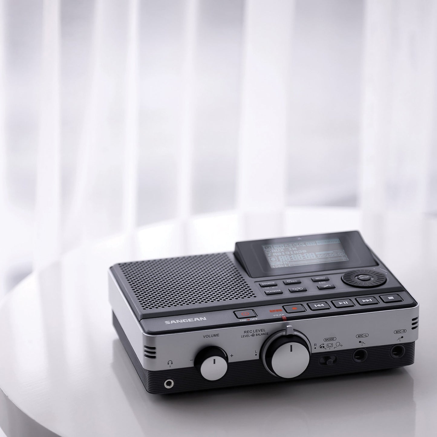 SANGEAN DAR101 Tabletop Digital MP3 Recorder w/Built-in Stereo Microphone