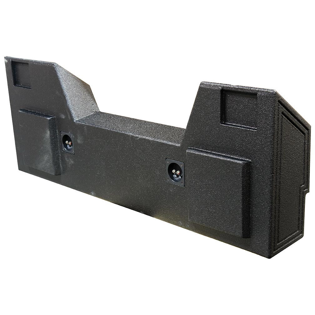 Qpower QBDODGE102019 Dual 10" Woofer Box For Dodge Crew Cab 2019 Truck Bed Liner Coating
