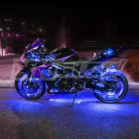 XKGlow XK034002B Motorcycle Engine and Ground LED Light Kit  Blue