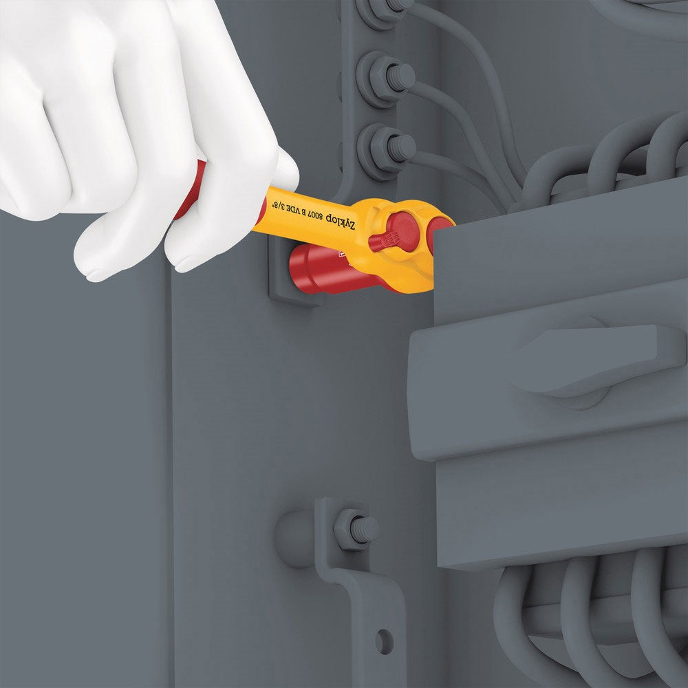 Wera 05004966001 8007 B Vde Zyklop Ratchet Insulated 3/8" 222 mm