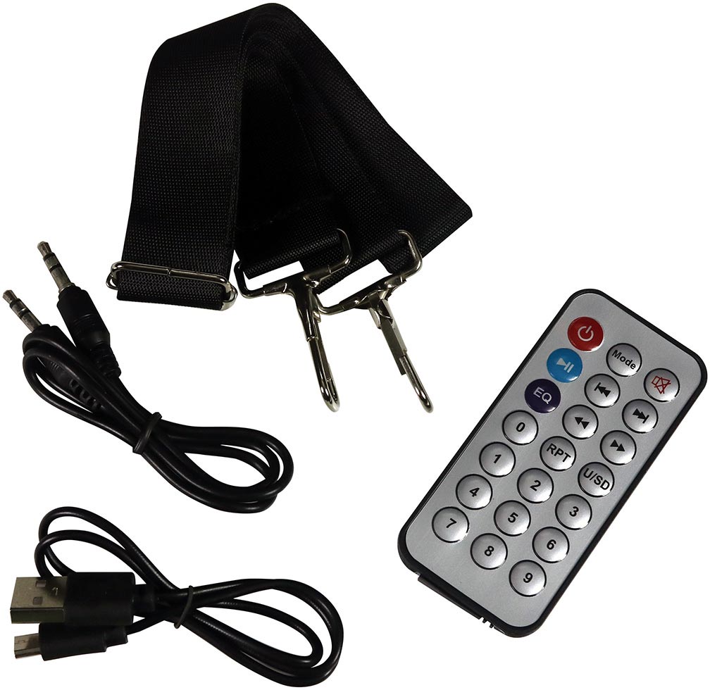 Maxpower MPD554BZRD 5" Portable Speaker Red Battery belt included