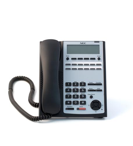 NEC 1100061 12-Button Full-Duplex Telephone - Black