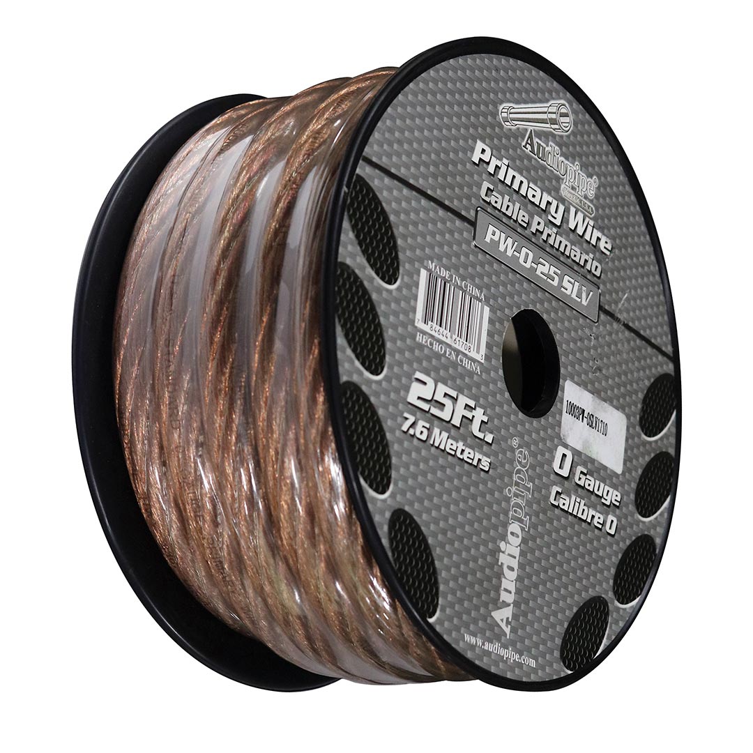Audiopipe PW025SLV Power Wire 0 Gauge 25 Feet Silver