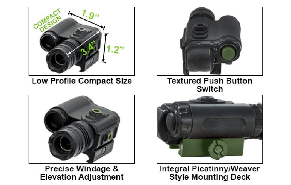 UTG SCPLS289S Instant Target Aiming BullDot Compact Green Laser