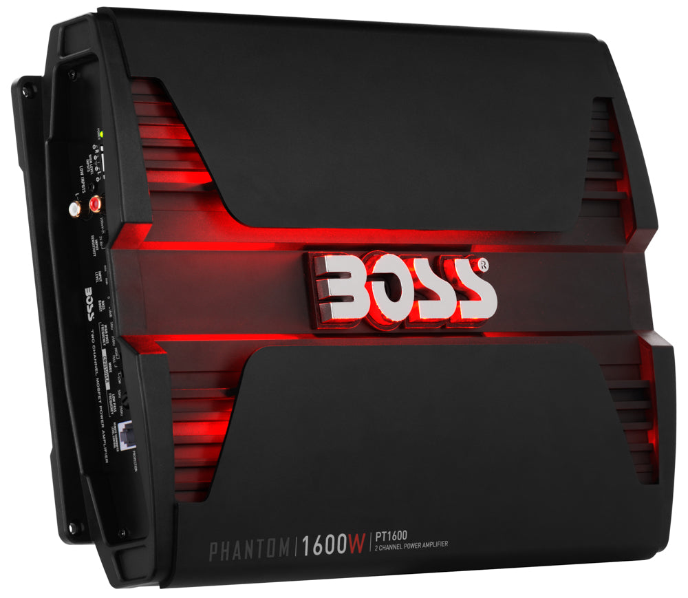 Boss Audio PT1600 1600 Watt 2 Channel Phantom Car Amplifier