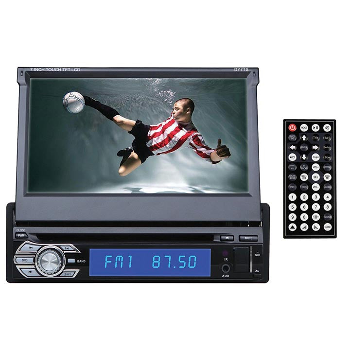 Dashyu DY7TS 7" Indash Flip Out DVD Receiver Bluetooth Detach Face Aux