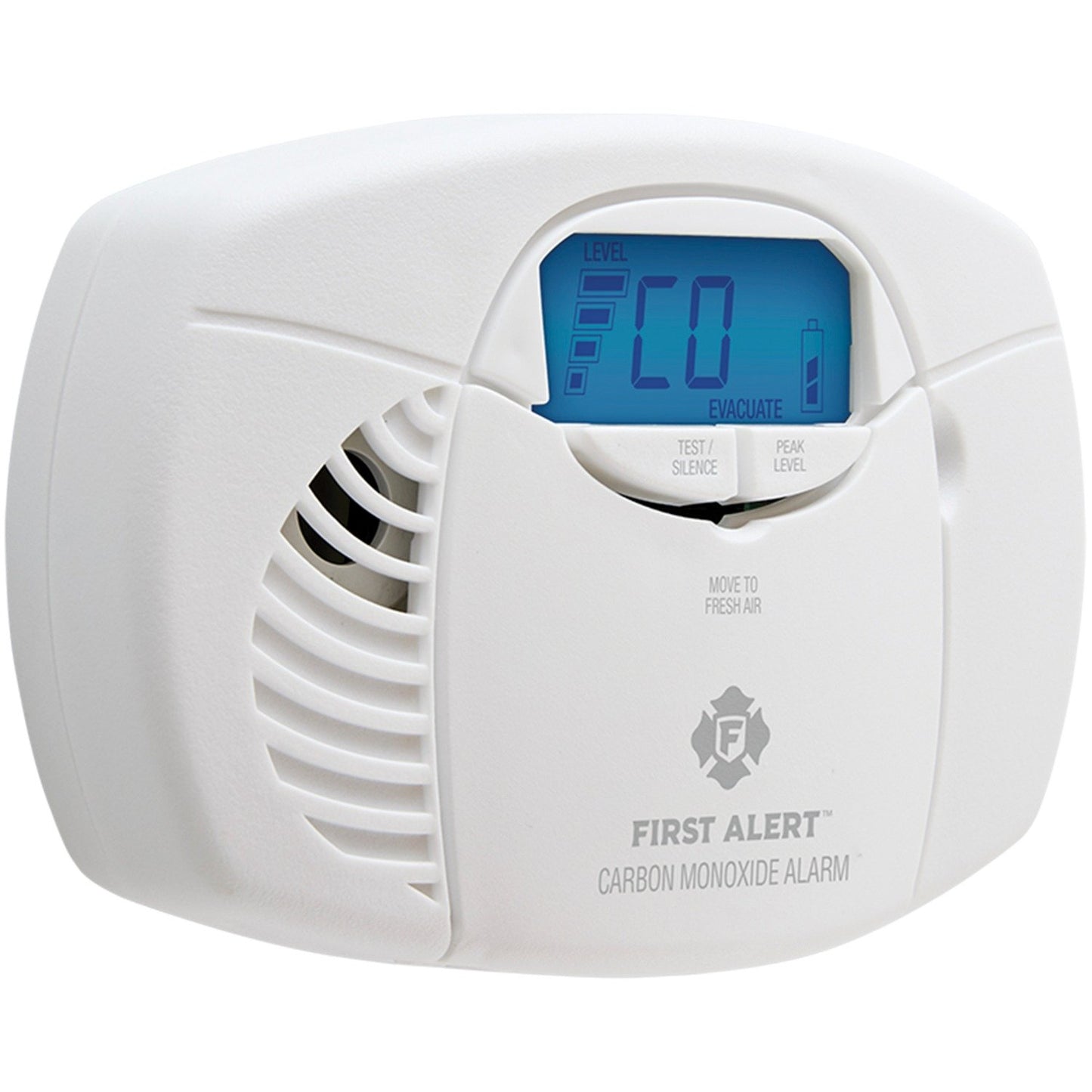 First Alert 1039727 CO410 Battery-Powered CO Alarm with Backlit Digital Display