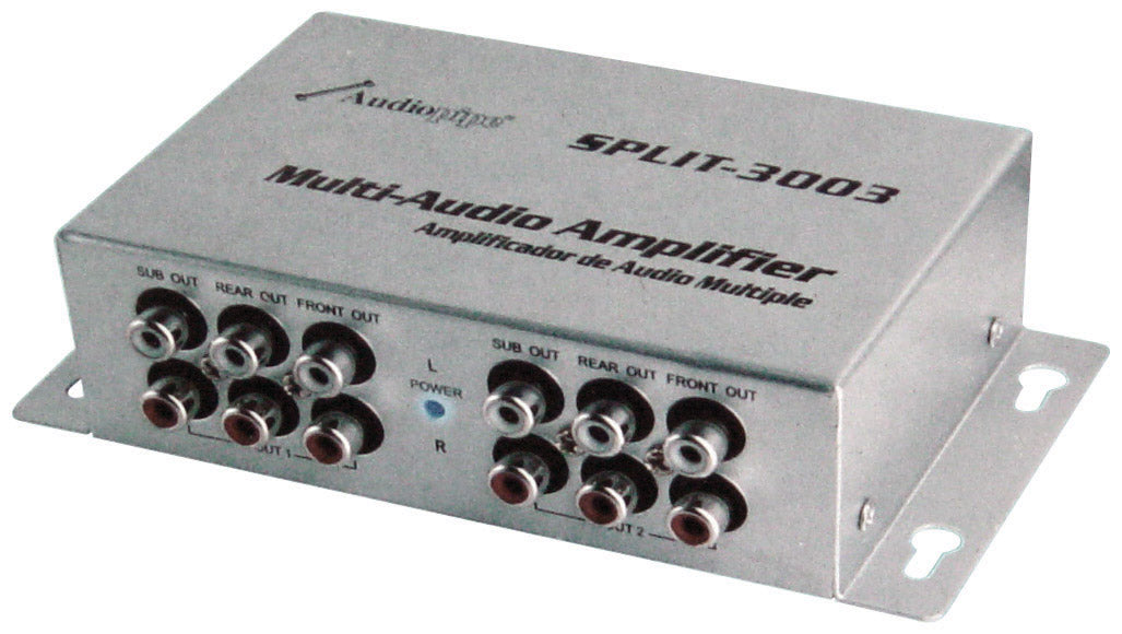 Audiopipe SPLIT3003 Multi-Audio Amplifier 3 RCA outputs