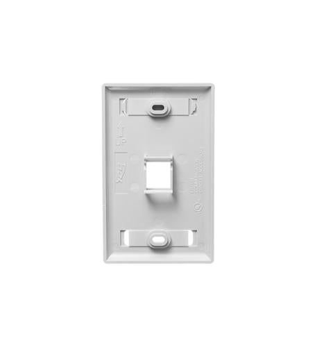 Icc IC107S01WH Faceplate, Id, 1-gang, 1-port, White