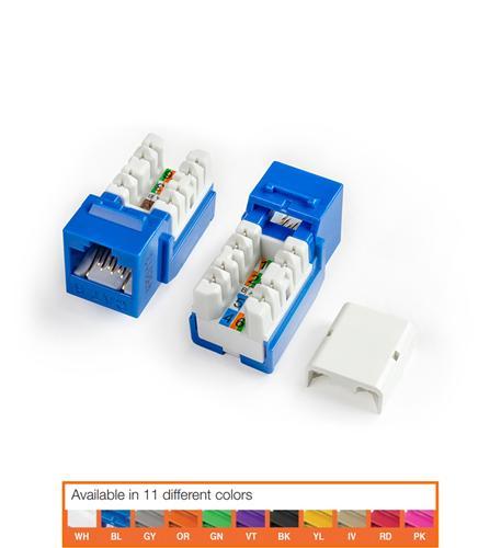 Hyperline CAT6-JACK-BK Kjne-8p8c-c6-90-bk Cat6 Jack Black