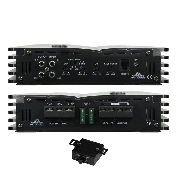 Renegade RXA1000D 1000W Max mono block amplifier Class A/B
