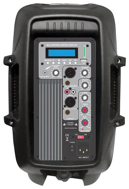 Pyle PPHP103MU 10" 800 Watt 2 Way PA Speaker System w/ Sound Recording Ability