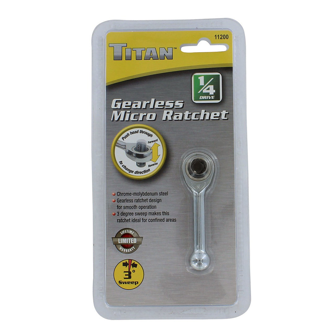 Titan 11200 1/4" Drive Gearless Micro Ratchet