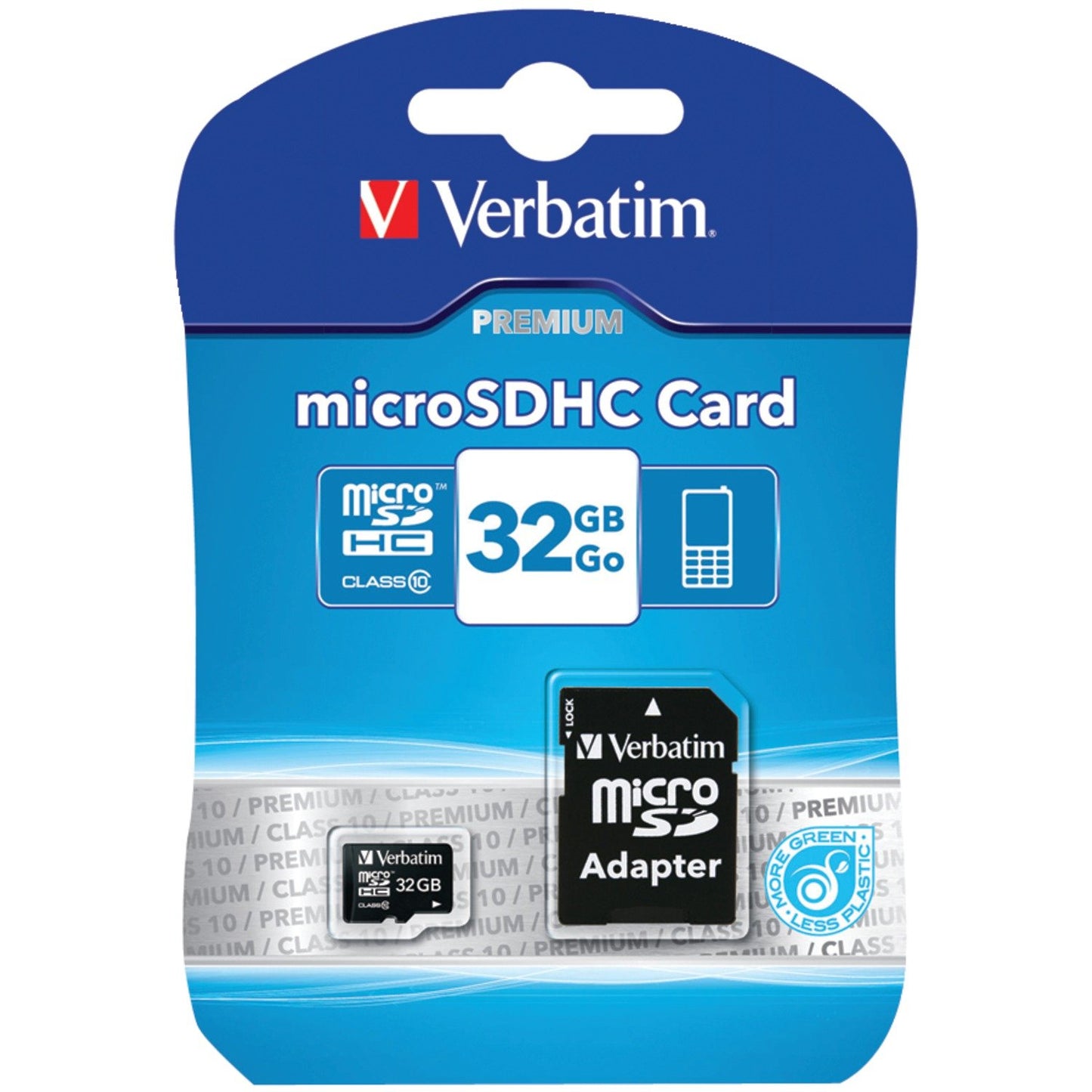 VERBATIM 44083 microSDHC Card with Adapter (32GB; Class 10)