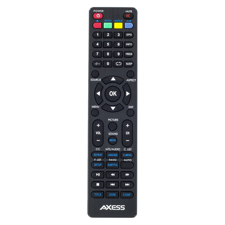 AXESS 15 Inch LED HDTV 720P 1xHDMI Headphone Inputs Digital Tuner with Remote
