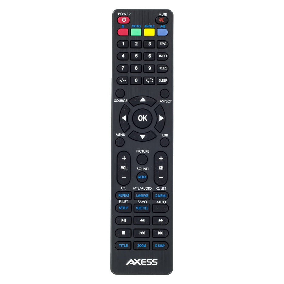 AXESS 15 Inch LED HDTV 720P 1xHDMI Headphone Inputs Digital Tuner with Remote