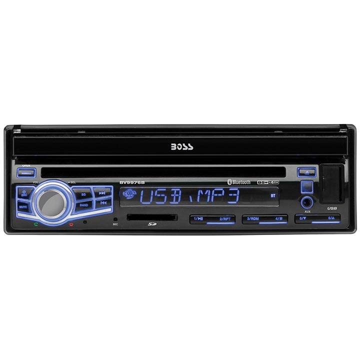 Boss Audio BV9976B DVD MP3 Bluetooth Receiver w/ 7" Touchscreen