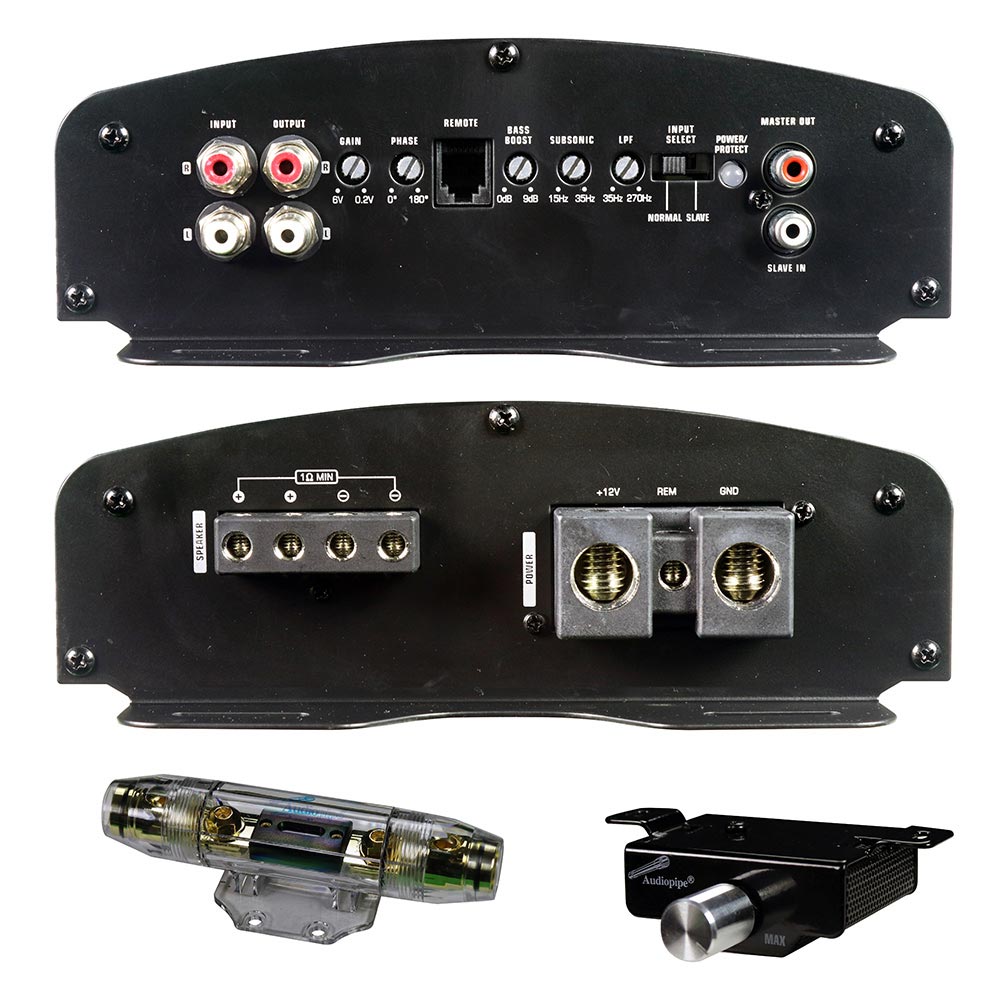 Audiopipe APCLUM25001D D Class Amp 2500 Watts RMS 1 Ohm Stable