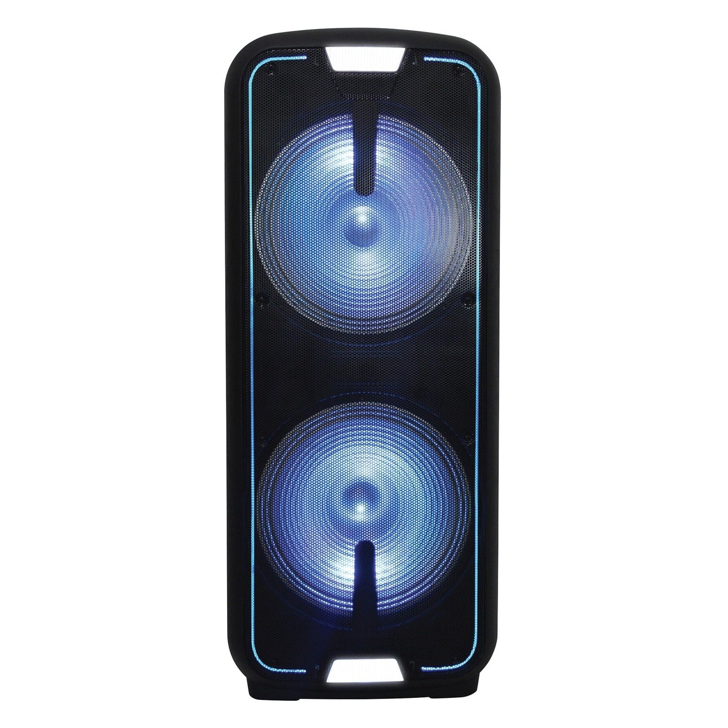 Gemini GSX-L2515BTB Portable Dual 15 in. Rechargeable Bluetooth Loudspeaker