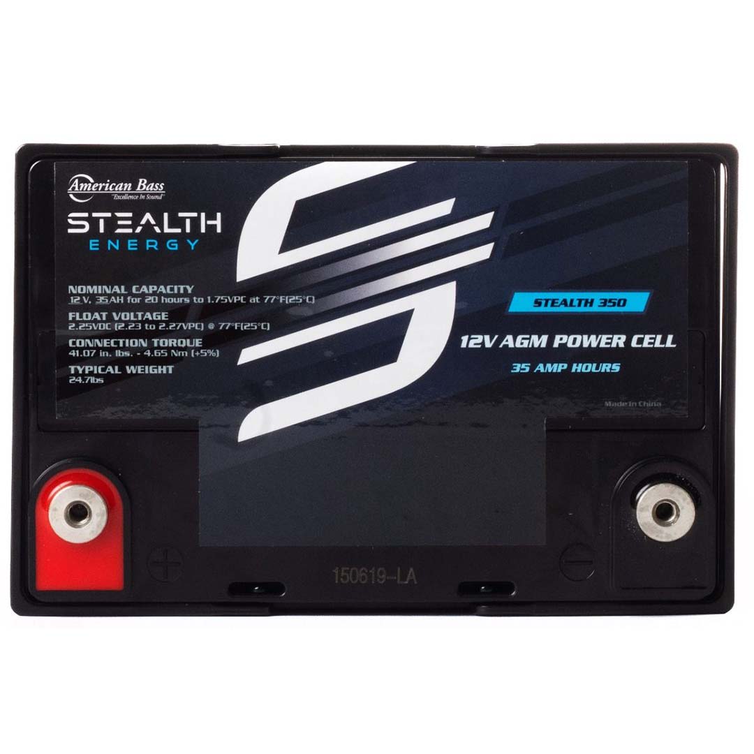 American Bass STEALTH350 12 Volt AGM Power Cell, 35Ah