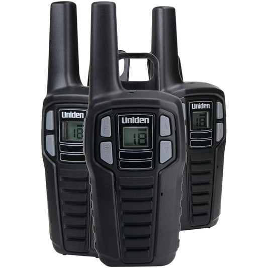 UNIDEN UNNSX1673CH 16-Mile 2-Way FRS/GMRS Radios (3 pk; with 9 batteries)