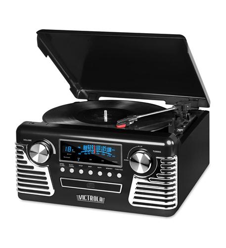 Innovative technology V50-200-BLK Bluetooth Stereo Turntable With Cd