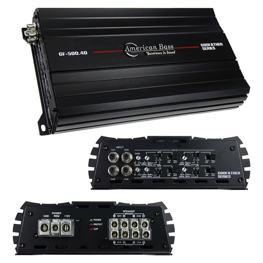 American Bass GF5004D 4 Channel Amplifier, 1440 Watts RMS
