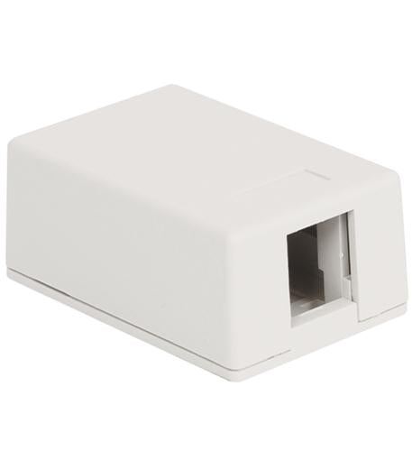 Icc IC107BC1WH Surface Mount Box, 1-port, 25pk, Wh