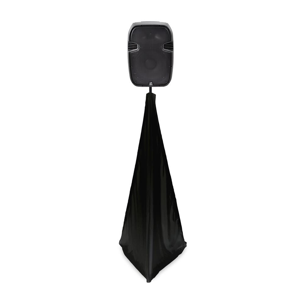 Pyle PSCRIM2B 2-Sided DJ Speaker/Light Stand Scrim (Black)