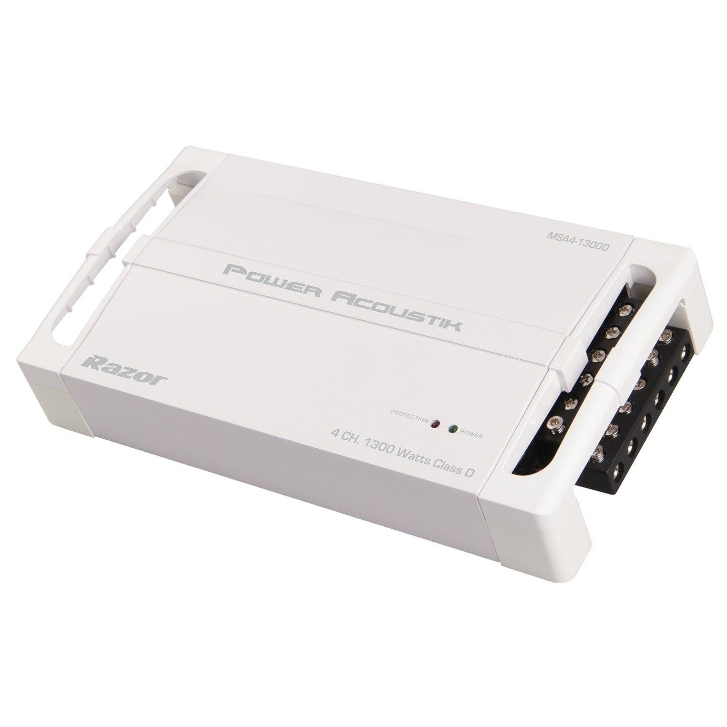 Power Acoustik MSA4-1300D Razor Series Marine-Grade 1,300W 4CH Class D Amp