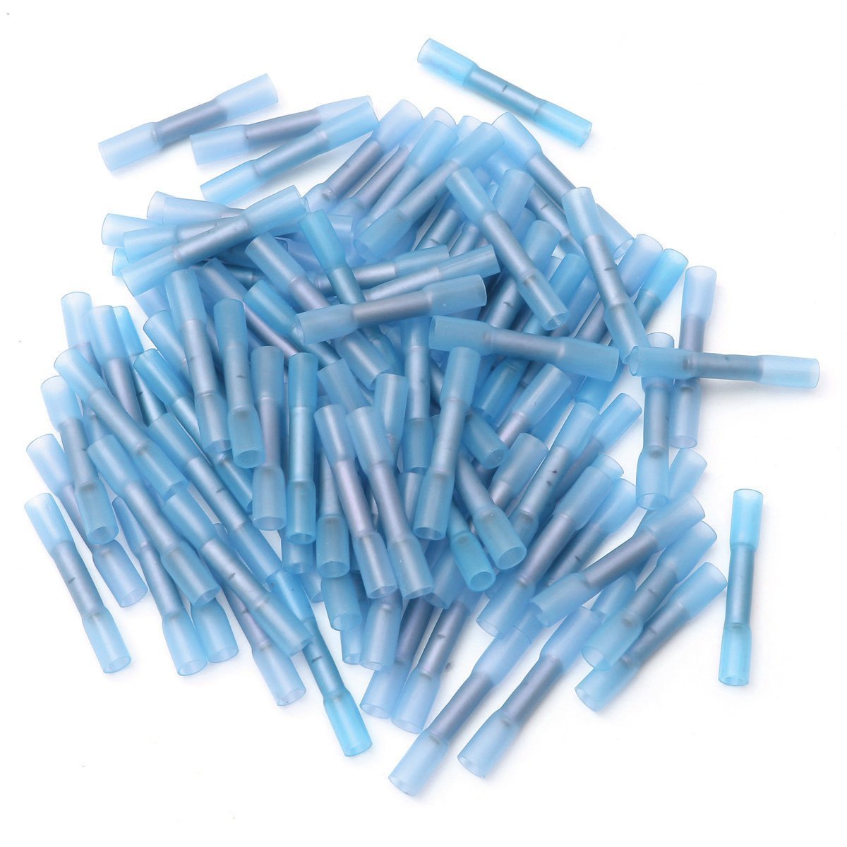 XSCORPION HSBCB Butt Connectors 14/16ga. Blue (50 pack) Heat Shrink